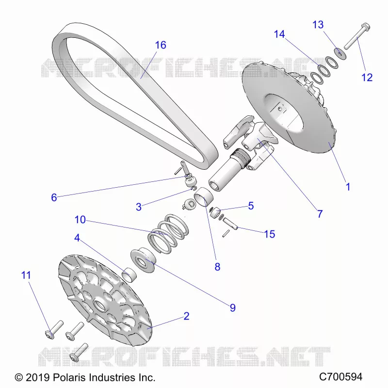 SYSTÃˆME DE TRANSMISSION, SECONDARY CLUTCH