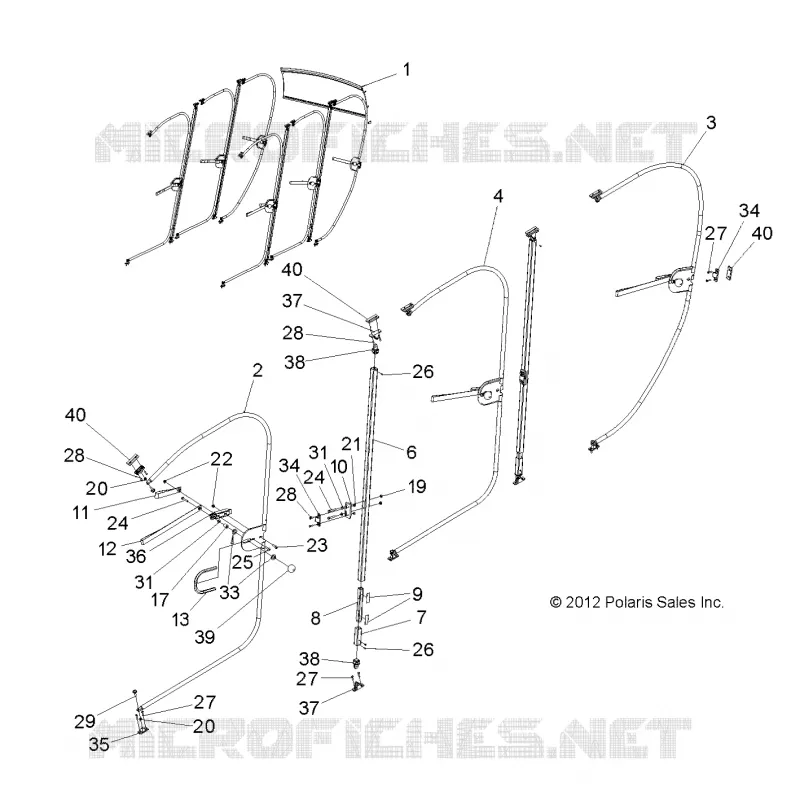 DOOR CADRED CANVAS 6 PASSENGER