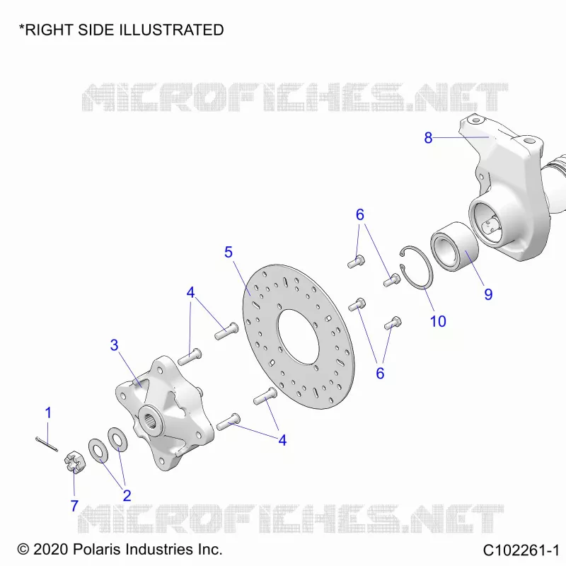 SUSPENSION AVANT HUB, CARRIER, AND BRAKE DISC