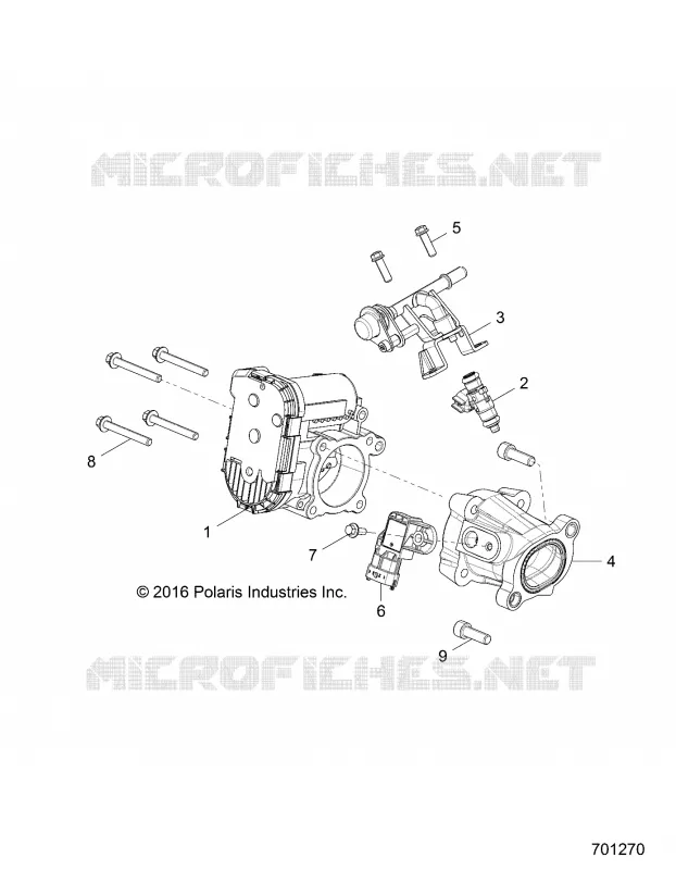 ENGINE, CORPS DE PAPILON AND FUEL RAIL