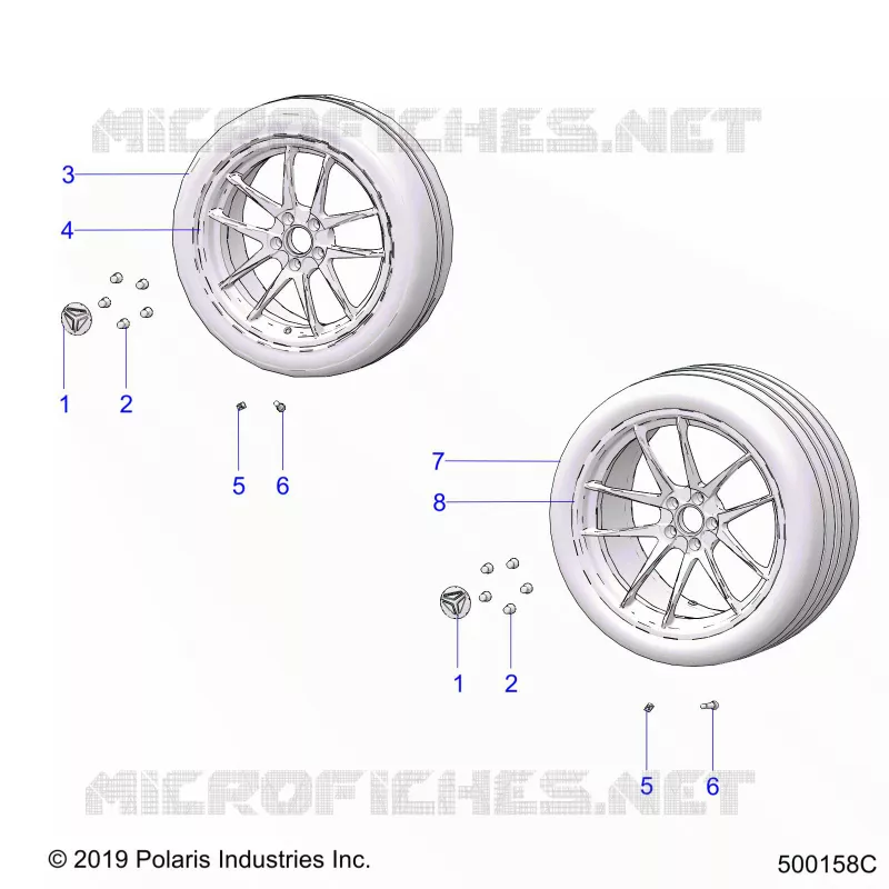 ROUE AVANT AND REAR (R MODELS)