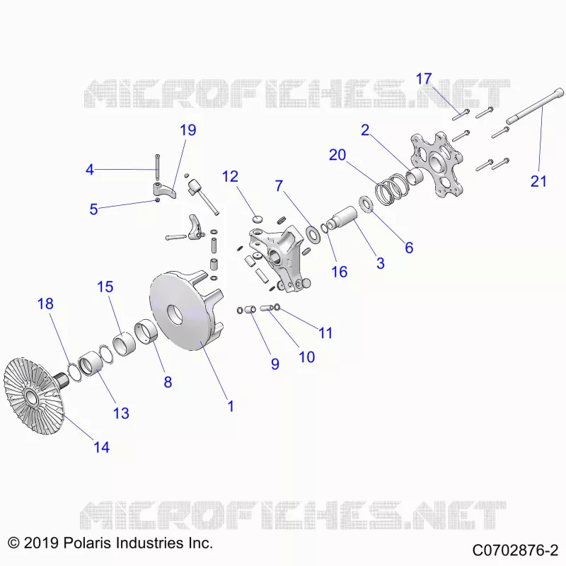 SYSTÃˆME DE TRANSMISSION, PRIMARY CLUTCH