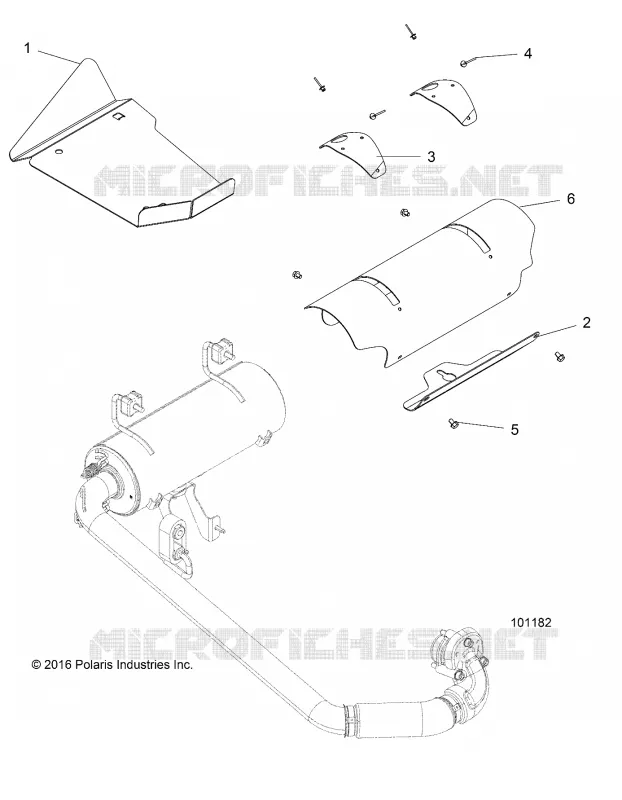 ENGINE, ECHAPPEMENT SHIELDS