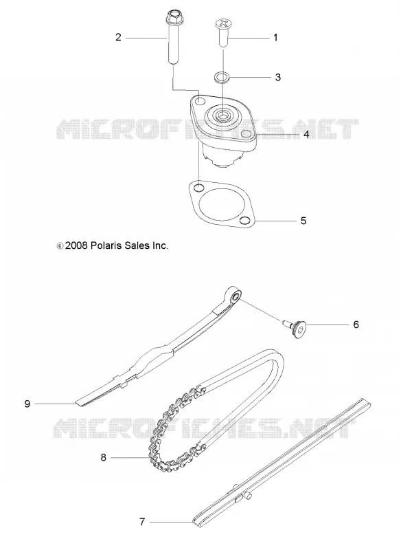 MOTEUR, TENSIONER, CAM CHAINE