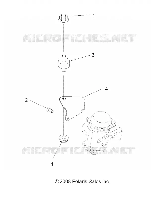 MOTEUR, CARBURATEUR BRACKET