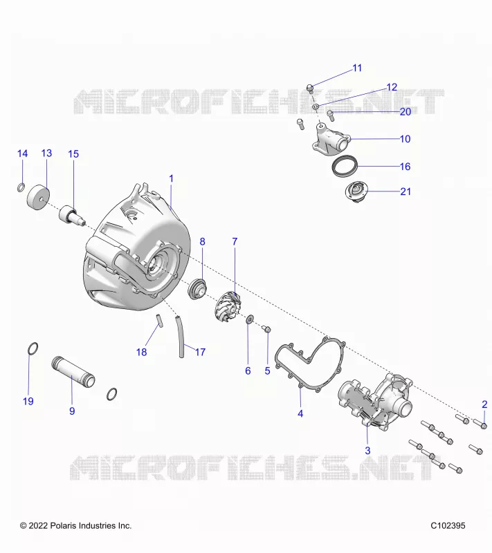 ENGINE, SYSTÃˆME DE REFROIDISSEMENT AND WATER PUMP