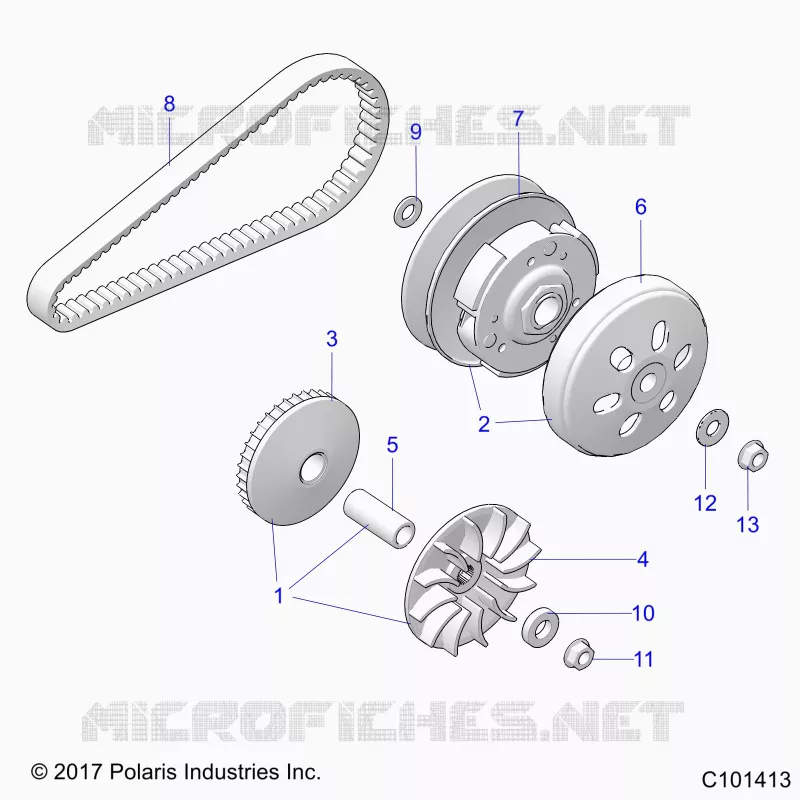 SYSTÃˆME DE TRANSMISSION, PRIMARY CLUTCH