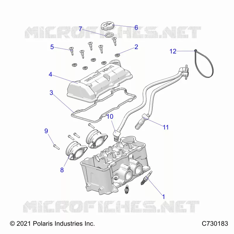 ENGINE, THROTTLE BODY AND COUVERCLE SOUPAPE