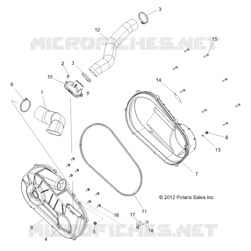 SYSTÈME DE TRANSMISSION, COUVERCLE D'EMBRAYAGE AND DUCTING
