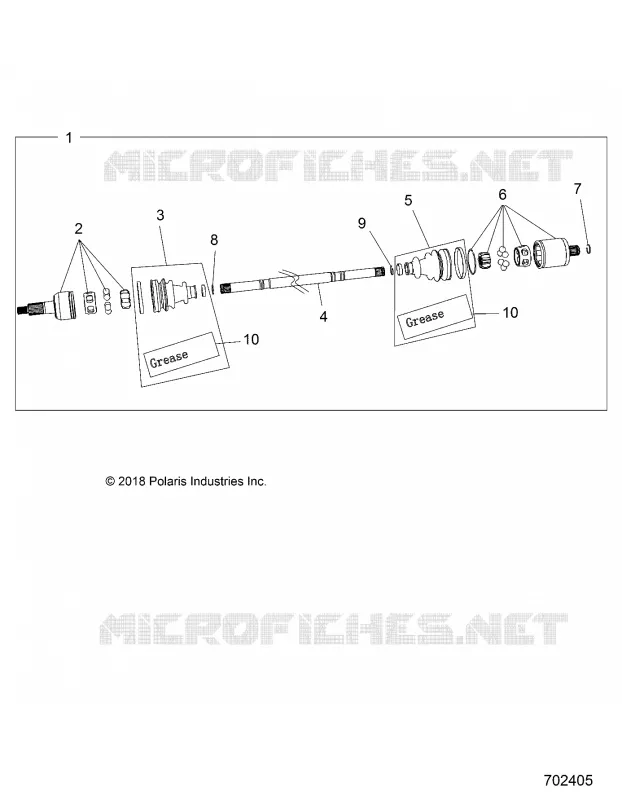 SYSTEME DE TRANSMISSION, REAR HALF SHAFT