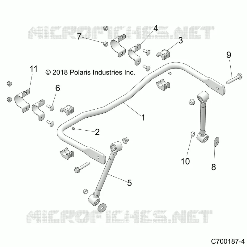 SUSPENSION, REAR, BARRE STABILISATRICE