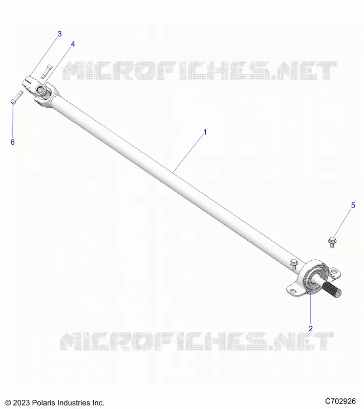 SYSTÃˆME DE TRANSMISSION, REAR PROP SHAFT