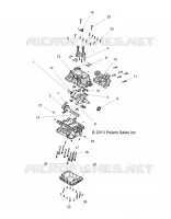 ENGINE, CRANKCASE AND VILEBREQUIN