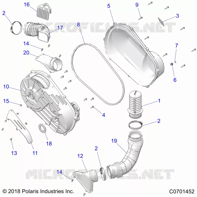 SYSTÃˆME DE TRANSMISSION, CLUTCH COVER AND DUCTING