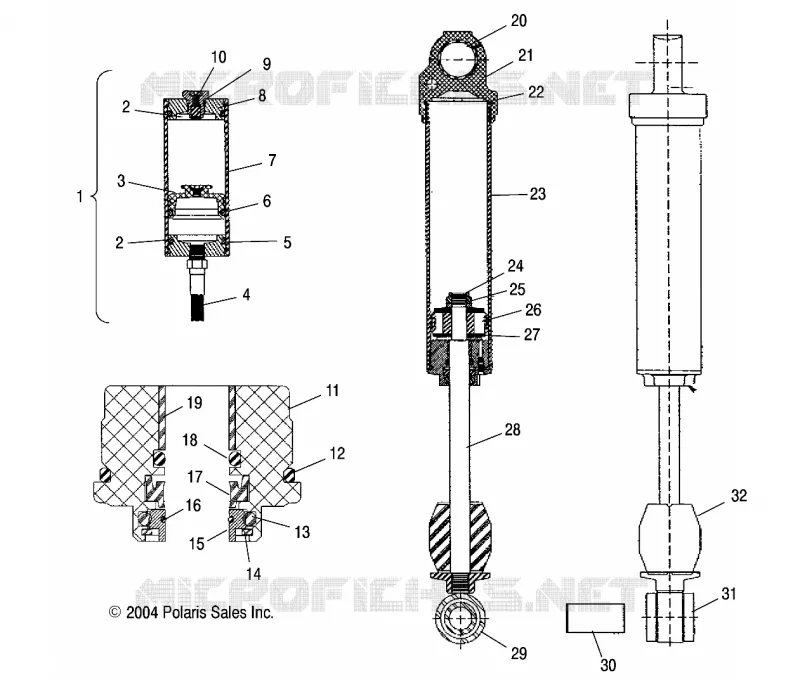 AMORTISSEUR (REAR TRACK)(M-10)