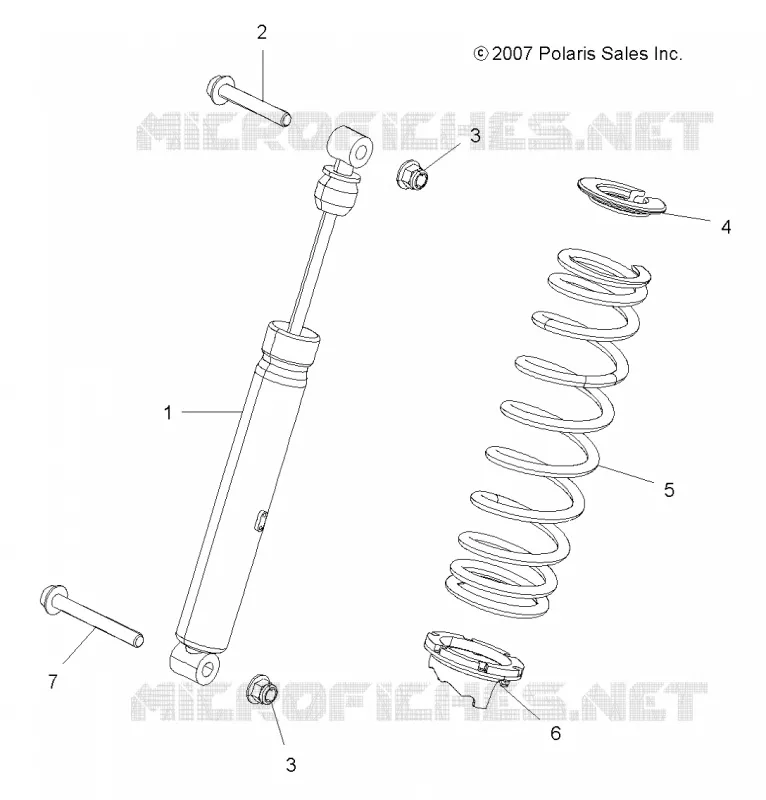 SUSPENSION, AMORTISSEUR ARRIERE