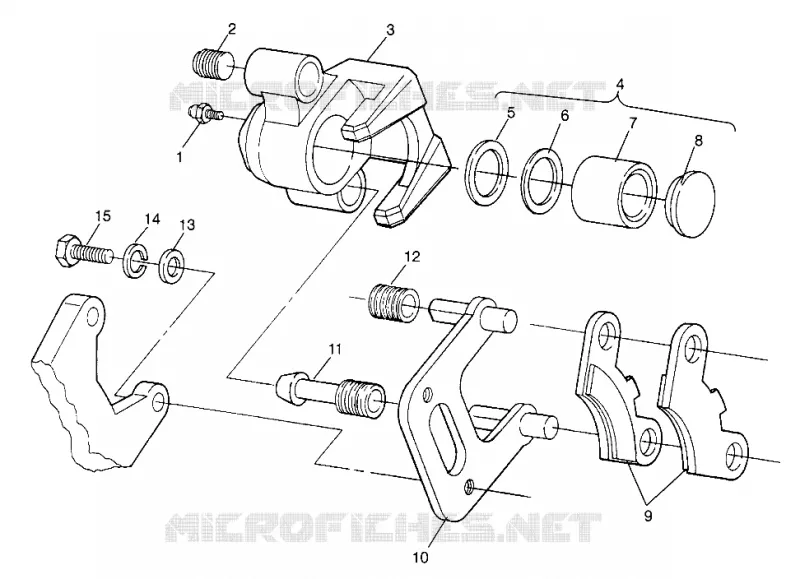 FRONT FREIN XPLORER 400L W969140 (4935983598B007)