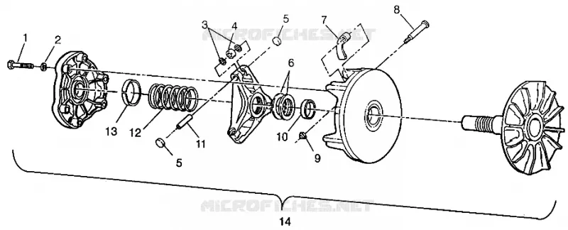 EMBRAYAGE DE TRANSMISSION  MAGNUM 4X4 W968144 AND  SWEDISH MAGNUM 4X4 S968144 (4936053605C003)