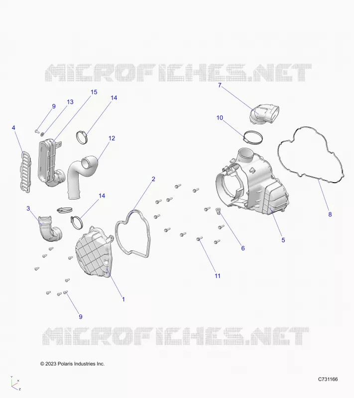 ENGINE, ALTERNATEUR COVER HVAC