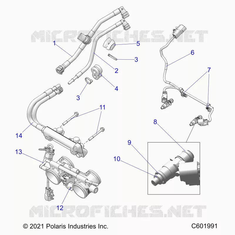 SYSTÃˆME D'ALIMENTATION, RAIL, LINES AND THROTTLE BODY