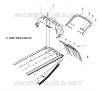 PARE CHOCS ARRIERE, SNOWFLAP and FEU ARRIERE HOUSING