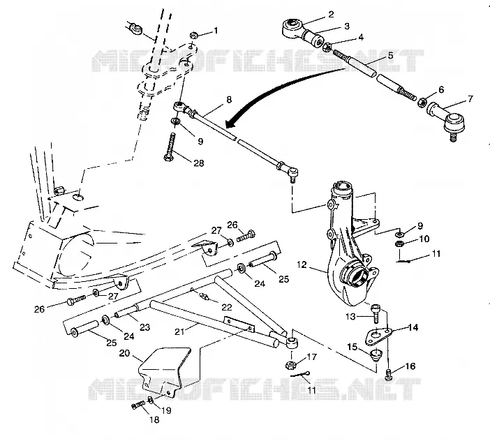 TRIANGLES SUSPENSIONS  6X6 250 W938727 (4924092409020A)