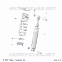 SUSPENSION, REAR SUPPORT AMORTISSEUR 