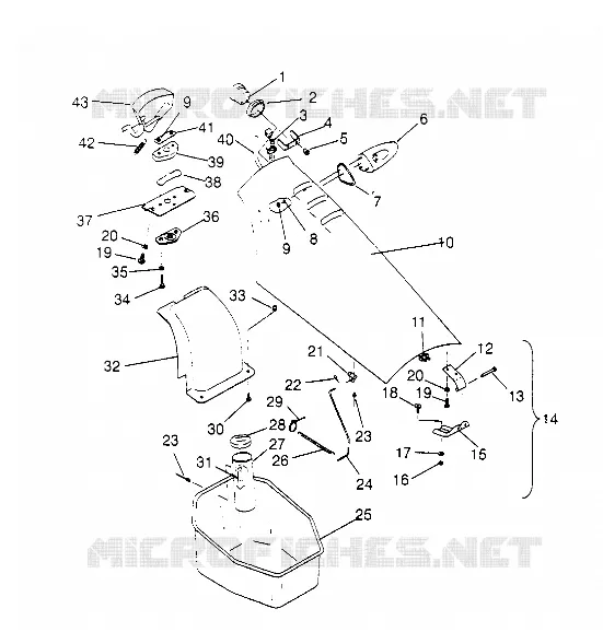 COFFRE AVANT  SLT 750 B954170 (4930563056A008)