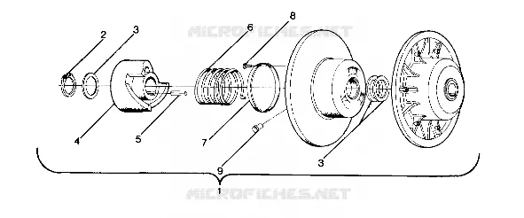 EMBRAYAGE DE TRANSMISSION STAR, SPRINT ES AND STARTRAK UPDATED 2/90 (4916811681015A)