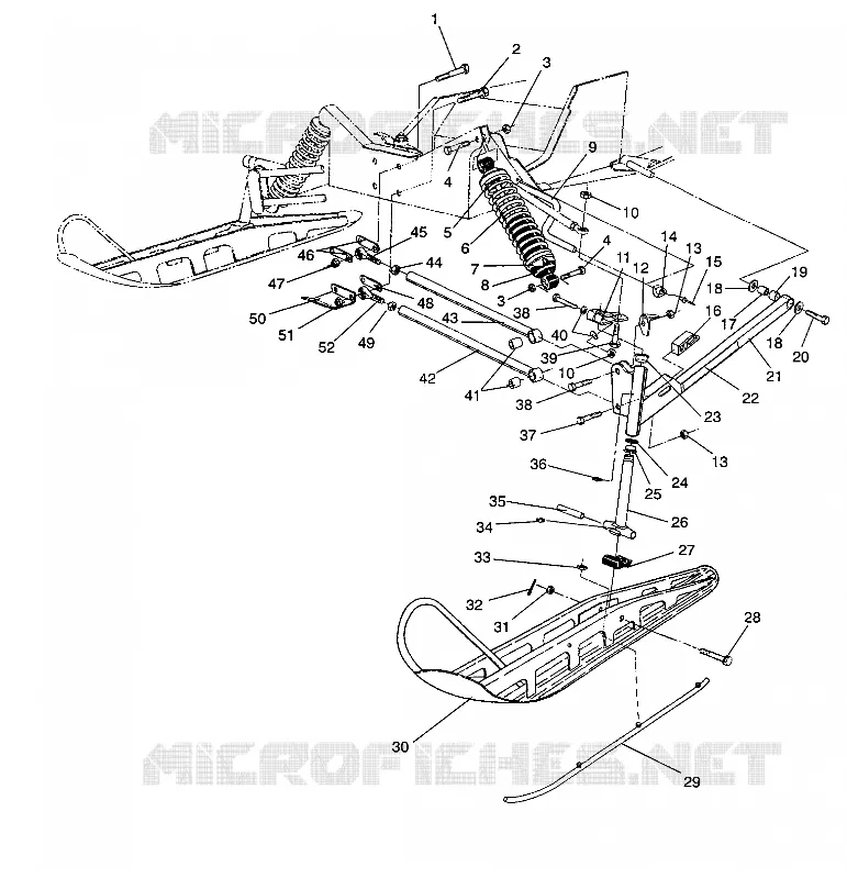 SUSPENSION AVANT AND SKI 500 EFI/0930674 AND  500 EFI SKS/0930574 (4922962296011A)