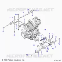 MOTEUR, MOUNTING & LONG BLOCK- A24SEA50B1/B3 (C102397)