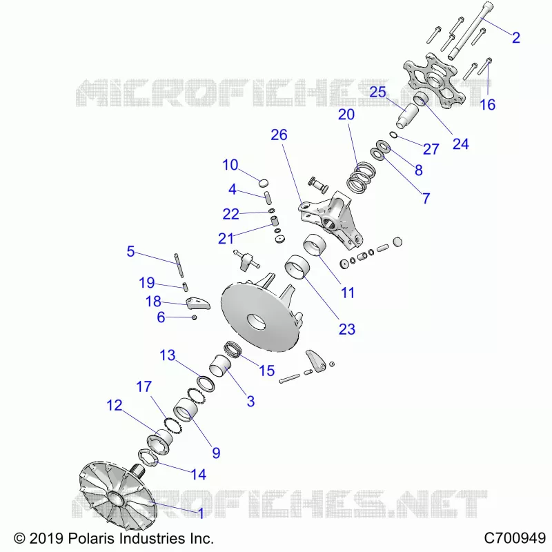 SYSTÃˆME DE TRANSMISSION, PRIMARY CLUTCH