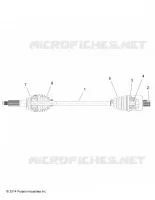DRIVE TRAIN, TRANSMISSION ARRIERE SHAFT (TO 7/3/2017)
