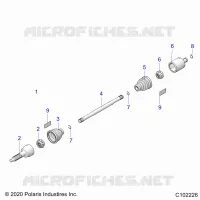 SYSTÃˆME DE TRANSMISSION, REAR DRIVE SHAFT