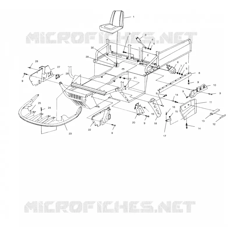 PANNEAUX CHASSIS ET SIEGE