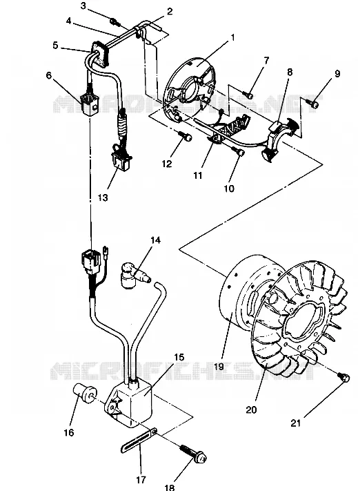 STATOR ASSEMBLY STARLITE GT 0943127 (49250125010041)