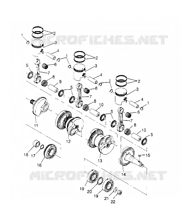 VILEBREQUIN ET PISTON  SL 650 B954058 (4930483048B014)