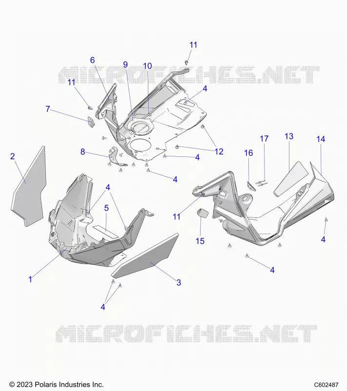 CARROSSERIE AVANT ASM./FENDERS