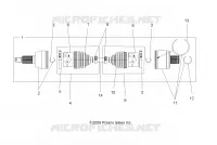 DRIVE TRAIN, ARBRE DE TRANSMISSION, REAR