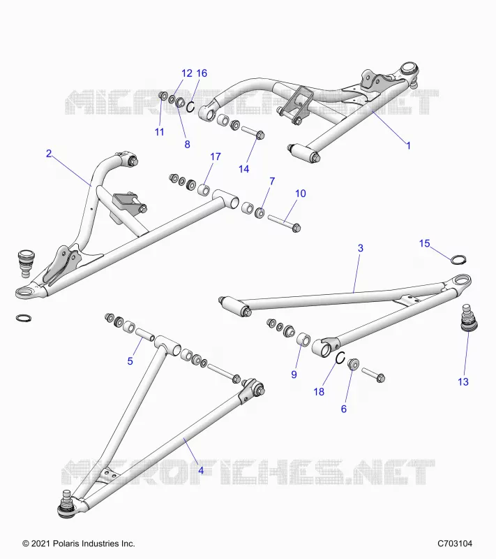 SUSPENSION AVANT CONTROL ARMS