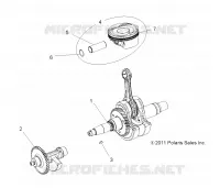 MOTEUR, VILEBREQUIN, PISTON AND BALANCE SHAFT