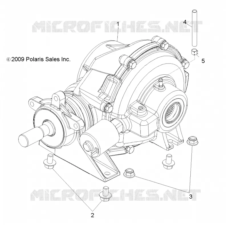 SYSTÈME DE TRANSMISSION, REAR GEARCASE MOUNTING