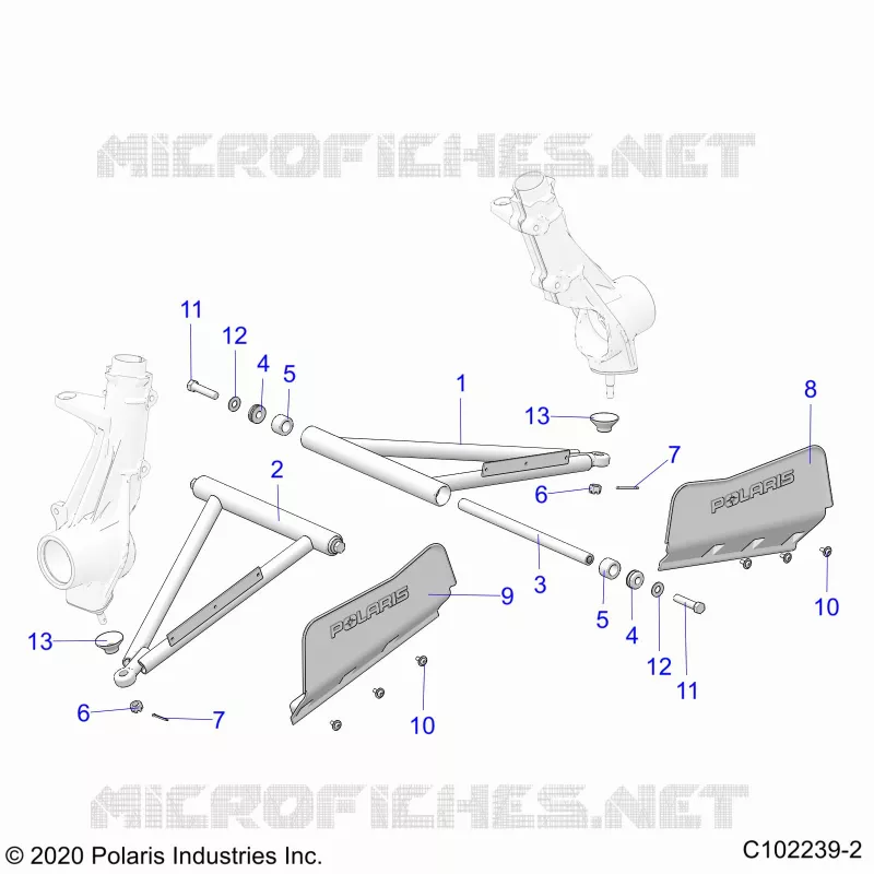 SUSPENSION, A-ARM AND SUPPORT MOUNTING