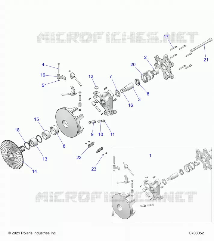 SYSTÃˆME DE TRANSMISSION, PRIMARY CLUTCH
