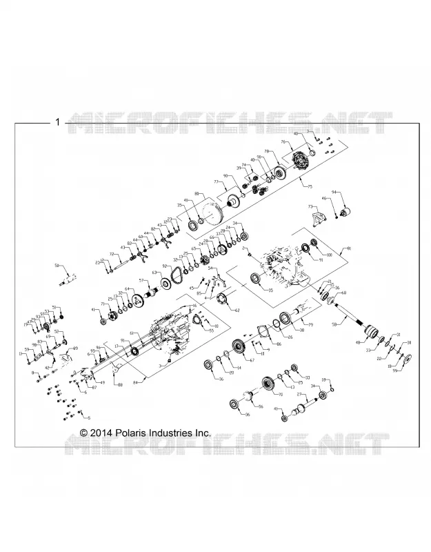 SYSTÈME DE TRANSMISSION, MAIN GEARCASE