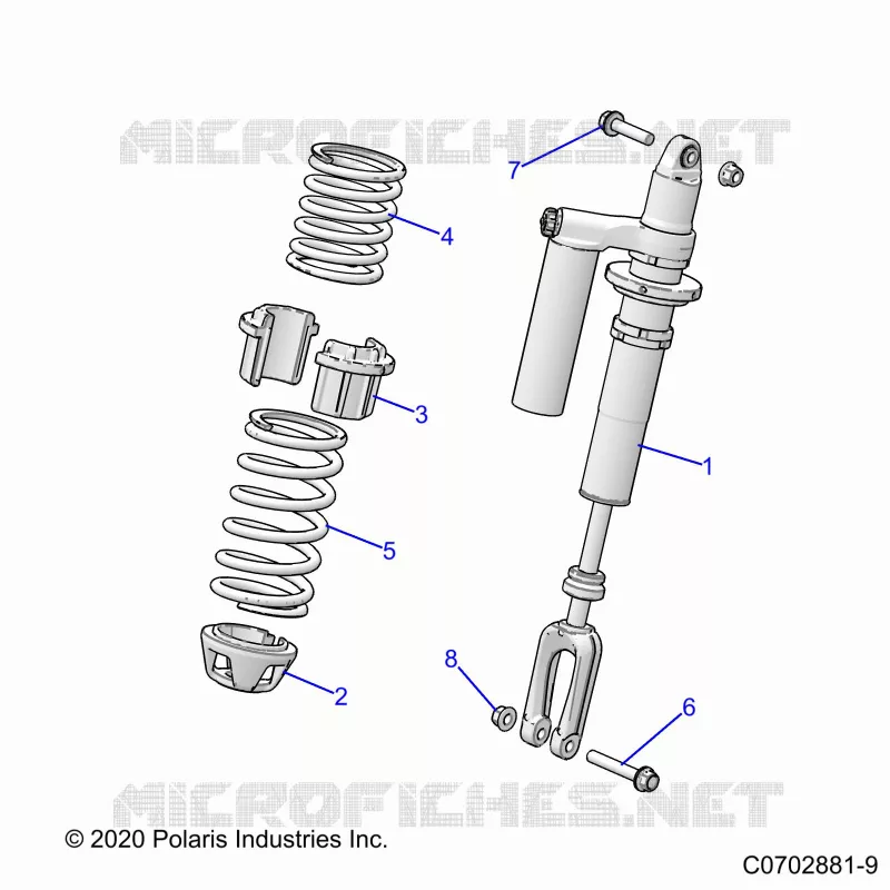 SUSPENSION, AMORTISSEUR AVANT MOUNTING