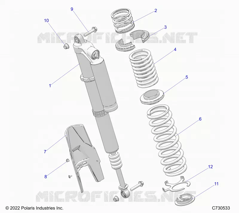 SUSPENSION, REAR SUPPORT AMORTISSEUR , STANDARD/PREMIUM