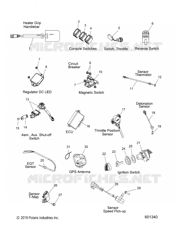 ELECTRICITE, SWITCHES, SENSORS AND COMPONENTS