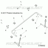 SUSPENSION AVANT STABILIZER BAR- R19RRU99/A/B (C700032)