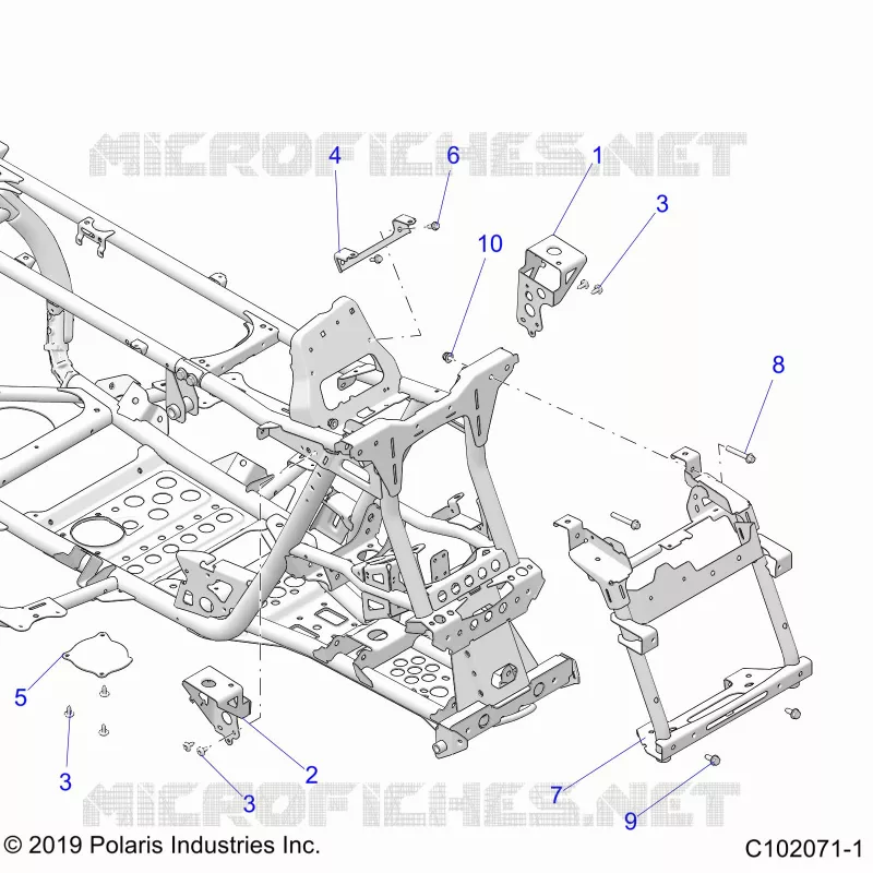 CHASSIS, FRONT CAB SUPPORTS